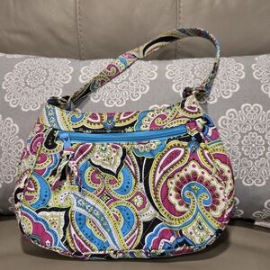 Vera Bradley Silk Zoe Paisley Small Shoulder Bag Purse